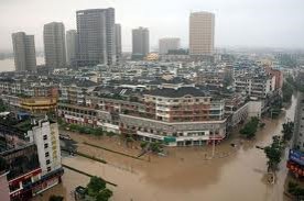 Ville sous les eaux